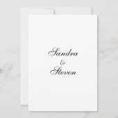 Faire-part de mariage blanche traditionnelle (Dos)