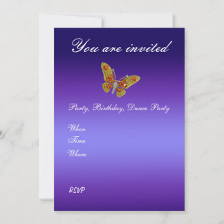 Faire-part de mariage bleu