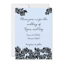 Faire-part de mariage Bleu Bébé