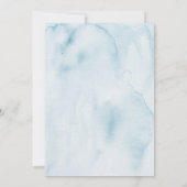 Faire-part de mariage bleu Benvenuti Italia (Dos)