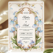 Faire-part de mariage bleu clair