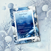 faire-part de mariage bleu côtier