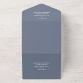 Faire-part de mariage bleu de Seashell Beach (Dehors)