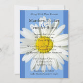 Faire-part de mariage Bleu et Blanc (Devant)