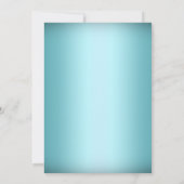 Faire-part de mariage bleu flocon de cristal neige (Dos)