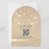 Faire-part de mariage bleu marine avec code QR (Dos)