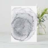 Faire-part de mariage bleu nuit blanche (Debout devant)