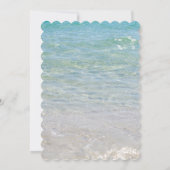 Faire-part de mariage bleu océan (Dos)
