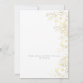 Faire-part de mariage bleu poussiéreux (Dos)