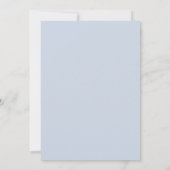 Faire-part de mariage bleu rose d'été (Dos)