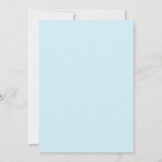 Faire-part de mariage Bleu Satin Ribbon (Dos)