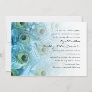 Faire-part de mariage bleu turquoise