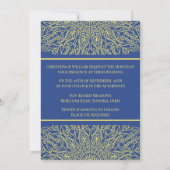 Faire-part de mariage bleu Unity in Bloom (Dos)
