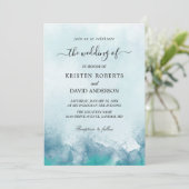 faire-part de mariage bleue (Debout devant)