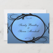 Faire-part de mariage Bleue (Dos)