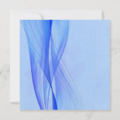 Faire-part de mariage bleue moderne (Dos)