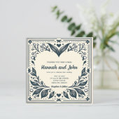 Faire-part de mariage Blooms Éternels (Debout devant)
