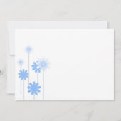 Faire-part de mariage Blue Daisy (Dos)