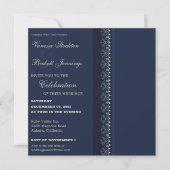 Faire-part de mariage Blue Elegance (Devant)