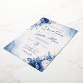 Faire-part de mariage Blue Elegance | Daniel & Sop (Rotation)