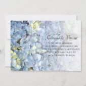 Faire-part de mariage Blue Hydrangea (Devant)