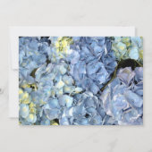 Faire-part de mariage Blue Hydrangea (Dos)
