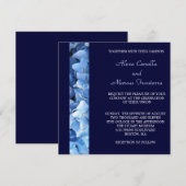 Faire-part de mariage Blue Hydrangea (Devant / Derrière)