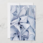 Faire-part de mariage Blue Hydrangeas (Dos)