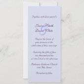 Faire-part de mariage Blue Iris (Dos)