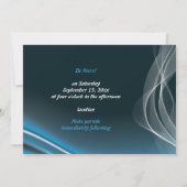 Faire-part de mariage Blue road (Dos)