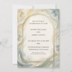 Faire-part de mariage Blue Thistle