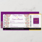 Faire-part de mariage Blue Tree / Snowf Boarding P (Devant / Derrière)