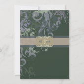 Faire-part de mariage Blue Victoria (Dos)