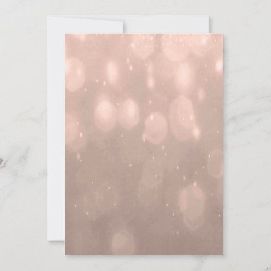 Faire-part de mariage | Blush Bokeh (Dos)