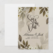 Faire-Part de Mariage Bohème (Devant / Derrière)