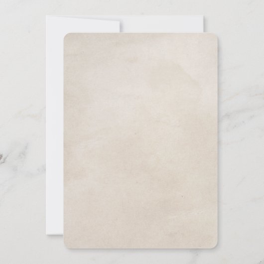 Faire-part de mariage bohème chic à l'aquarelle su (Dos)