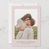 Faire-part de mariage Bohème Fleur de jardin Rose  (Dos)