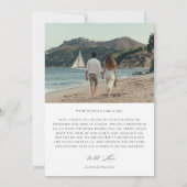 Faire-part de mariage Bohème Moderne Nous avons di (Dos)