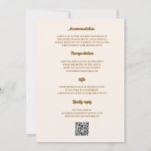 Faire-part de mariage Boho (Dos)