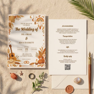Faire-part de mariage Boho