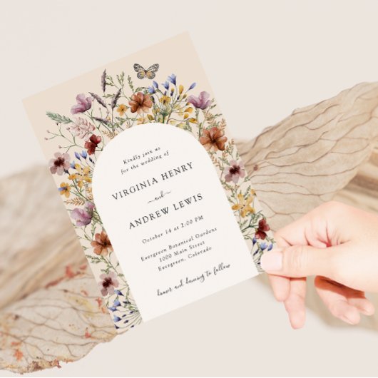 Faire-part de mariage Boho Arch