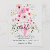 FAIRE-PART DE MARIAGE BOHO du prospectus BUDGET (Devant)