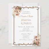 Faire-part de mariage Boho espagnol (Devant)