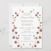 Faire-part de mariage Boho espagnol (Devant)