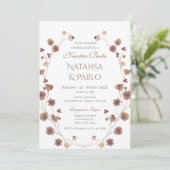 Faire-part de mariage Boho espagnol (Debout devant)