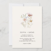 Faire-part de mariage Boho Fleur sauvage Whispers (Devant)