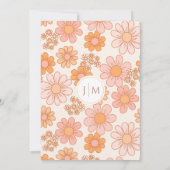 Faire-part de mariage Boho Floral Retro Spring Dai (Dos)