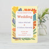 Faire-part de mariage Boho Garden Bliss (Debout devant)