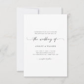 Faire-part de mariage Boho Minimal Avec Rsvp Numér (Devant)