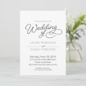 Faire-part de mariage boho minimale (Debout devant)